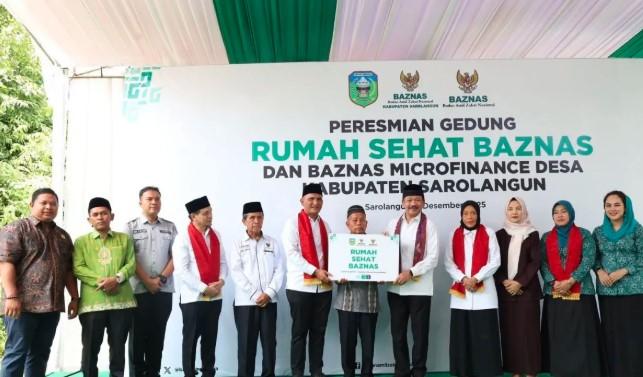 Baznas Resmikan Rumah Sehat Baznas Sarolangun untuk Permudah Akses Kesehatan Mustahik