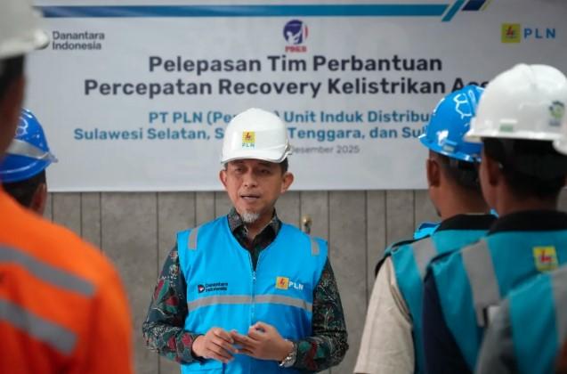 PLN UID Sulselrabar Kirim 41 Personel PDKB ke Aceh, Bantu Pulihkan Listrik Pascabencana