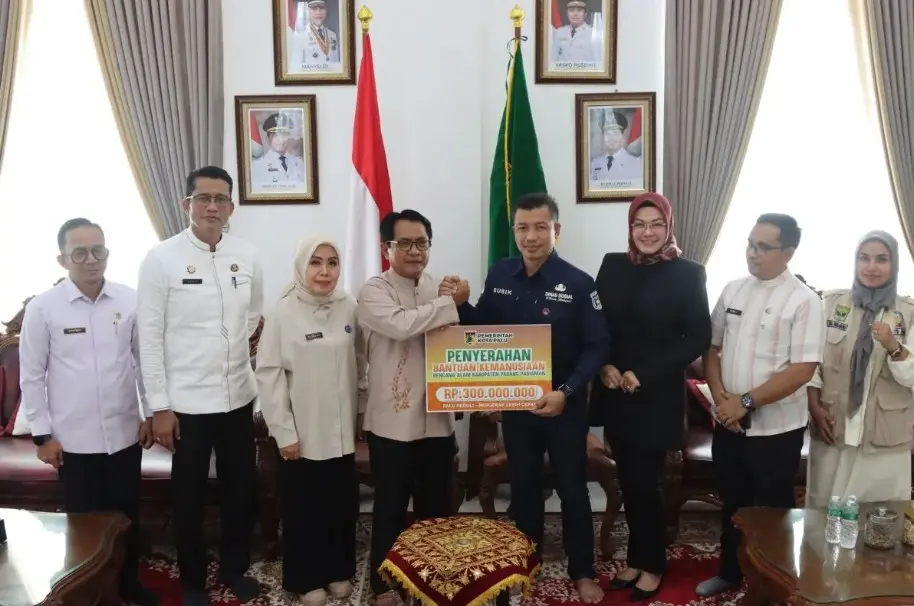 Bantuan Kemanusiaan Rp300 Juta dari Pemkot Palu Disalurkan ke Padang Pariaman untuk Penanggulangan Banjir dan Longsor
