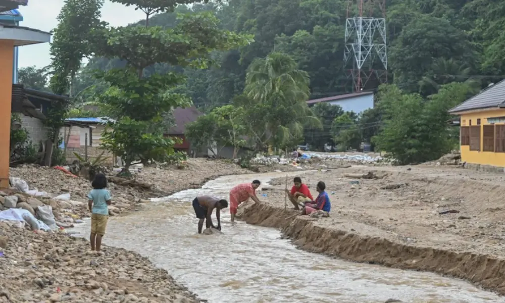 Pendangkalan Sungai Aek Godang Akibat Longsor Picu Banjir, Ratusan Warga Sibolga Julu Mengungsi