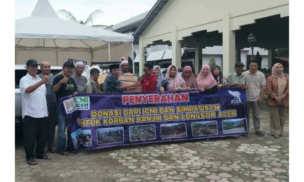 ICMI Aceh Kirim Relawan dan Bantuan ke Korban Banjir Aceh Tamiang, Tiga Ton Beras Disalurkan