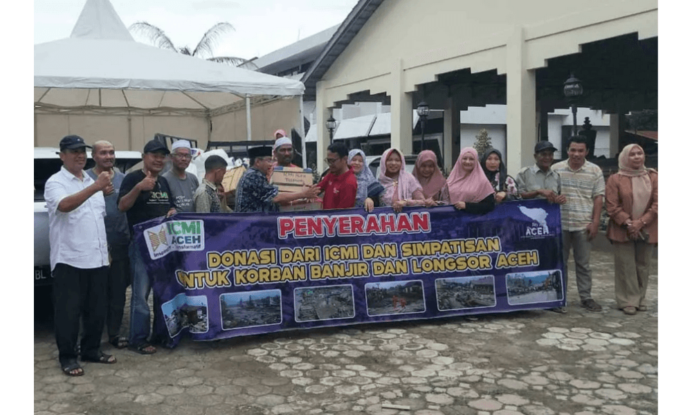 ICMI Aceh Kirim Relawan dan Bantuan ke Korban Banjir Aceh Tamiang, Tiga Ton Beras Disalurkan
