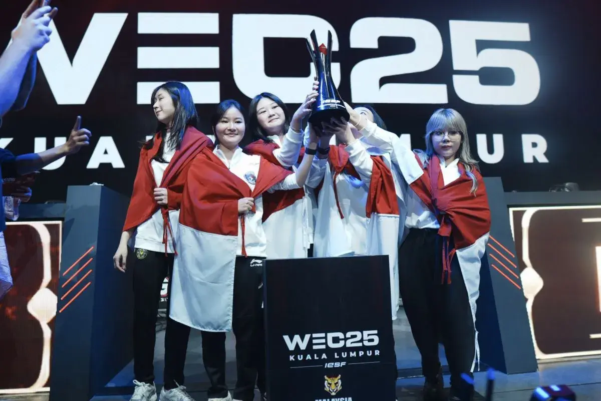 Timnas MLBB Putri Indonesia Juara Dunia IESF WEC 2025, Tim Putra Lolos ke Semifinal