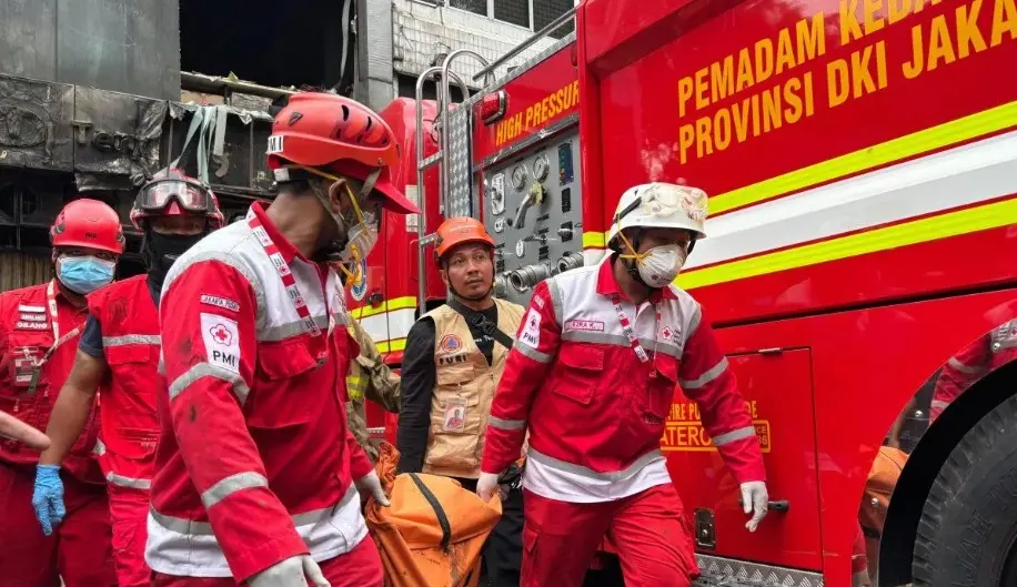 Kebakaran Ruko Tujuh Lantai di Kemayoran Tewaskan 20 Orang, Proses Evakuasi Masih Berlangsung