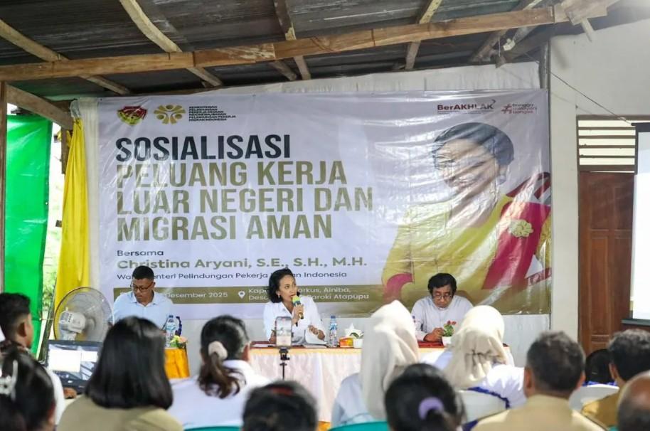 Wamen KP2MI Sosialisasikan Migrasi Aman di NTT, 351.000 Lowongan Kerja Luar Negeri Masih Terbuka