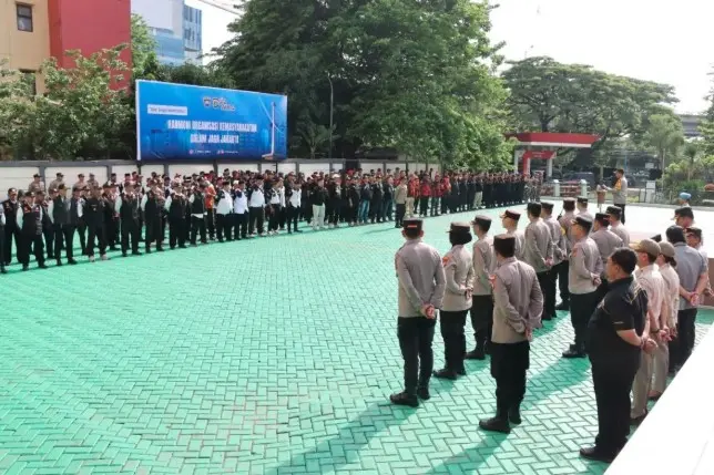 Ratusan Ormas Ikuti Apel Jaga Jakarta, Polres Jakbar Ajak Perkuat Soliditas dan Tolak Provokasi