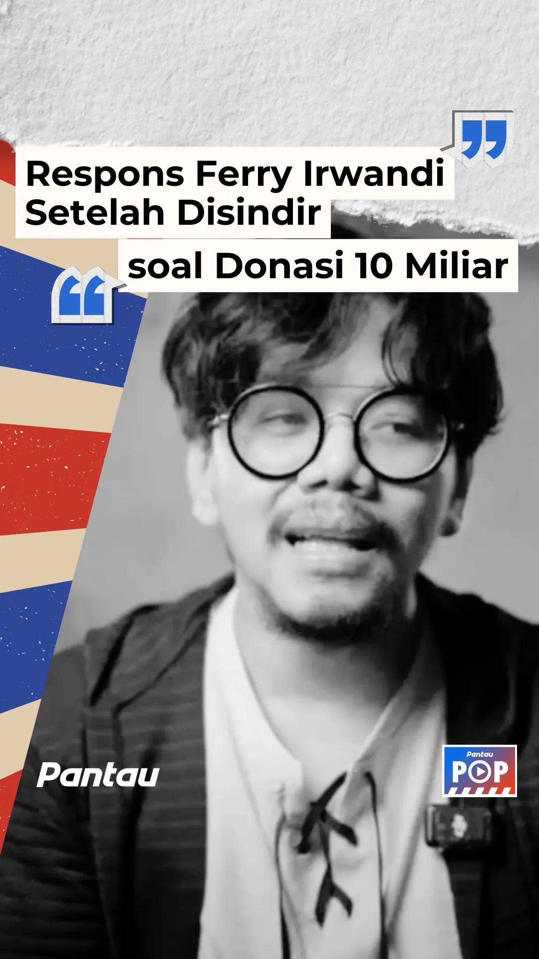 RESPONS FERRY IRWANDI SETELAH DISINDIR SOAL DONASI 10 MILIAR