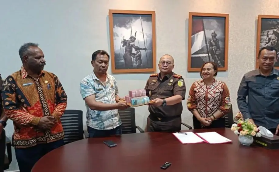 Pengembalian Kerugian Negara Rp315 Juta, Kejari Jayawijaya Tegaskan Komitmen Berantas Korupsi