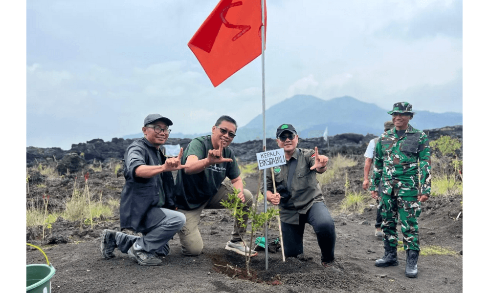 BKSDA Bali Gandeng LSM dan Komunitas Lakukan Reboisasi di TWA Gunung Batur
