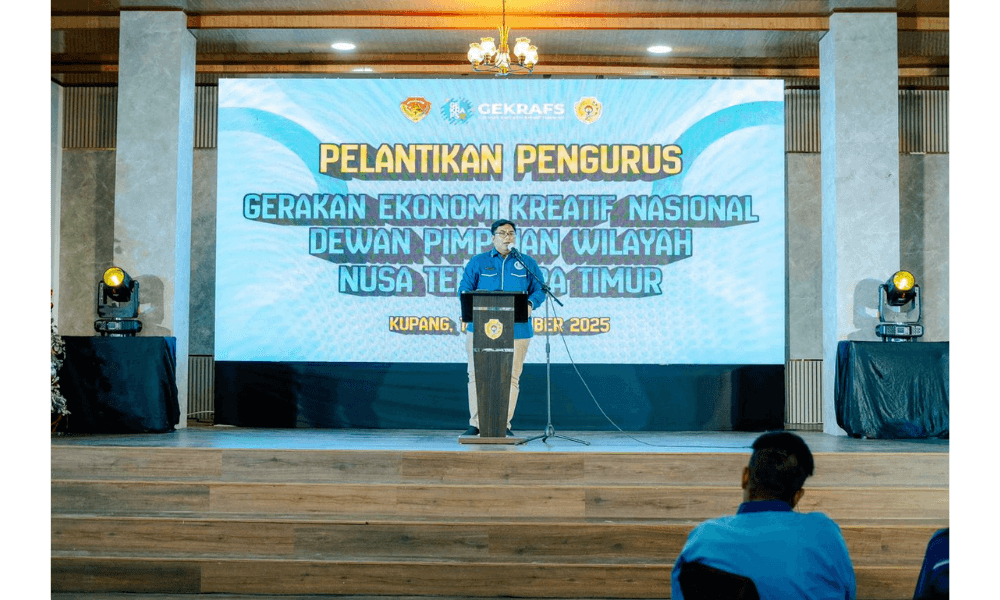 DPW GEKRAFS NTT Resmi Dilantik, Kawendra Lukistian Tegaskan Ekonomi Kreatif Masuk Fase Baru