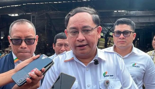 Pasar Jaya Siapkan Tempat Penampungan Sementara bagi Pedagang Terdampak Kebakaran di Pasar Induk Kramat Jati