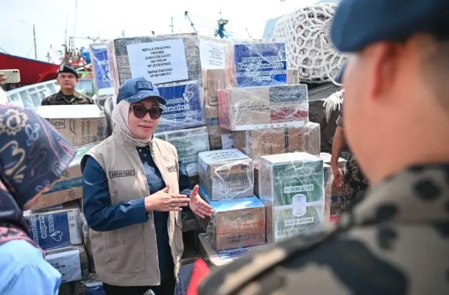 KemenPPPA-KKP Kirim Bantuan untuk Perempuan dan Anak Penyintas Bencana di Sumatra