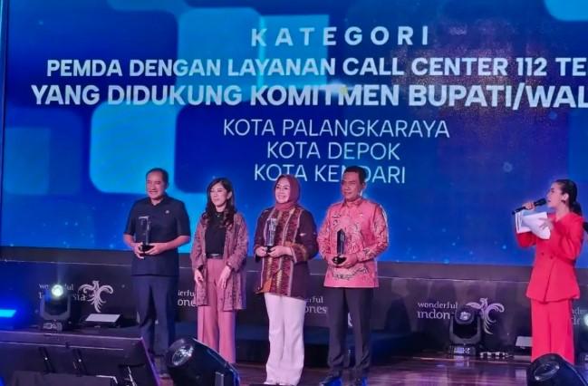 Depok Raih Penghargaan Layanan Darurat 112 Terbaik Nasional dari Kemkomdigi