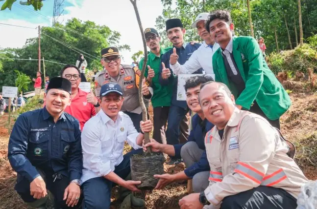 KLH Tanam Pohon di Hulu Cisadane untuk Perluas Benteng Hijau dan Tekan Risiko Bencana