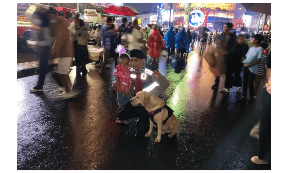 Satuan K-9 Dikerahkan Amankan Bundaran HI Saat Malam Tahun Baru 2026, Situasi Terkendali dan Tanpa Insiden