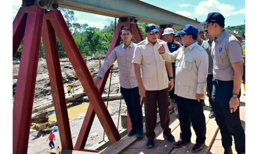 Menhan dan Presiden Tinjau Pos Kesehatan TNI di Tapanuli Selatan sebagai Bagian dari Misi Kemanusiaan