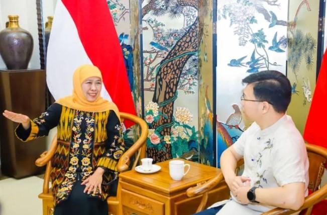 Khofifah Perkuat Kerja Sama dengan Tiongkok di Bidang SDM dan Ekspor Sarang Burung Walet