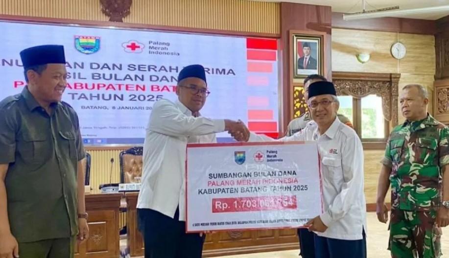 Penggalangan Dana Bulan Dana PMI Batang Capai Rp1,70 Miliar, Hampir Tembus Target