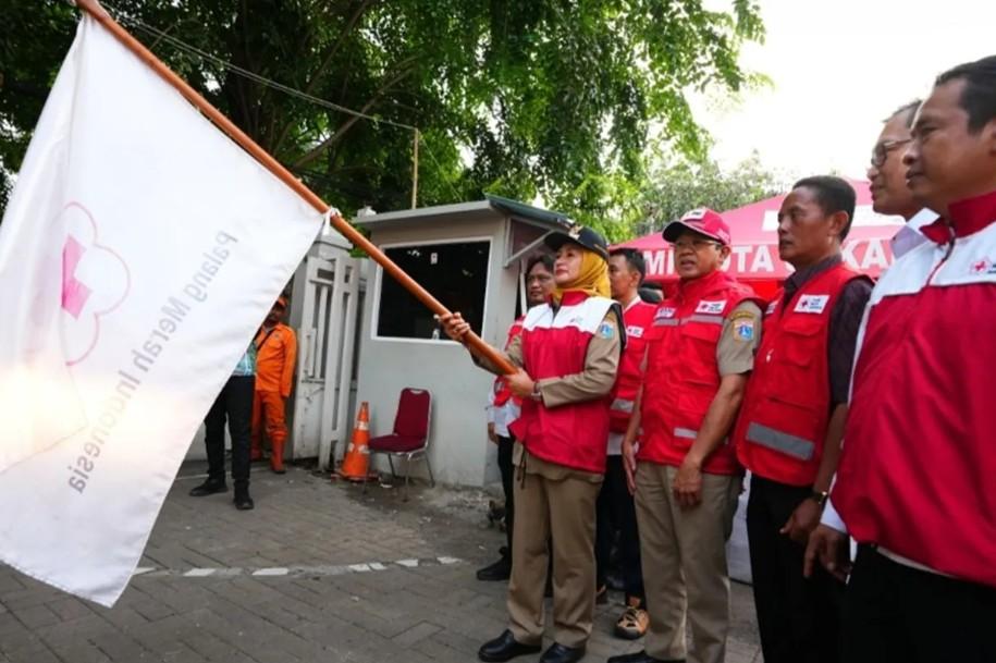 Wali Kota Jakbar Lepas Bantuan Kemanusiaan PMI untuk Korban Banjir dan Longsor di Aceh