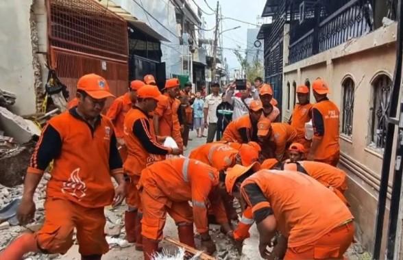 Ledakan Gas Guncang Jelambar, Satu Penghuni Luka Parah dan Tiga Rumah Rusak