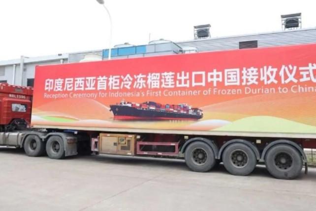 Ekspor Perdana Durian Beku Indonesia Tembus Pasar China Lewat Pelabuhan Qinzhou