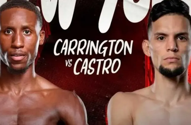 Bruce Carrington Tantang Carlos Castro Perebutkan Gelar Juara Dunia Kelas Bulu WBC di New York