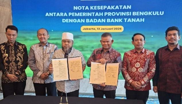 Bank Tanah Gandeng Pemprov Bengkulu Garap Lahan Bekas HGU untuk Dukung Pembangunan Daerah