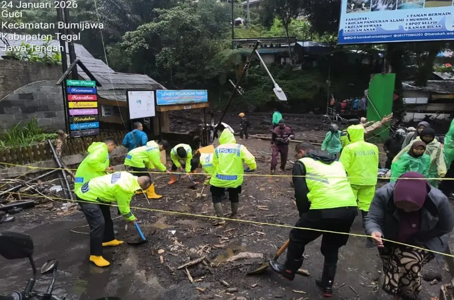 Pemkab Tegal Tetapkan Status Tanggap Darurat Pascabanjir Bandang di Guci, Tiga Jembatan Hilang dan Objek Wisata Ditutup