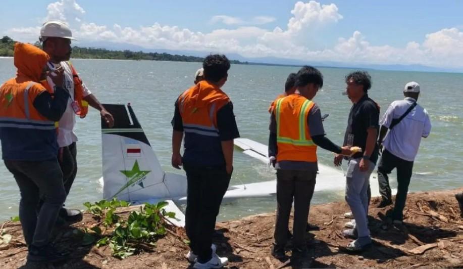 Pesawat Smart Air Jatuh di Pantai Nabire, Seluruh Penumpang Dilaporkan Selamat