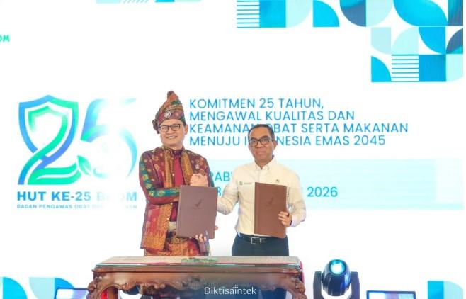 Kemdiktisaintek dan BPOM Perkuat Kolaborasi Riset dan Hilirisasi Obat serta Pangan Nasional