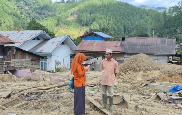 BPS Lakukan Pendataan Korban Bencana di Gayo Lues, Jadi Dasar Rehabilitasi Pascabencana