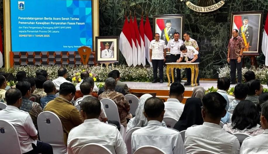 Pemprov DKI Terima Fasos-Fasum Rp1,36 Triliun dari Pengembang, 32 Persen Masih Belum Menyerahkan