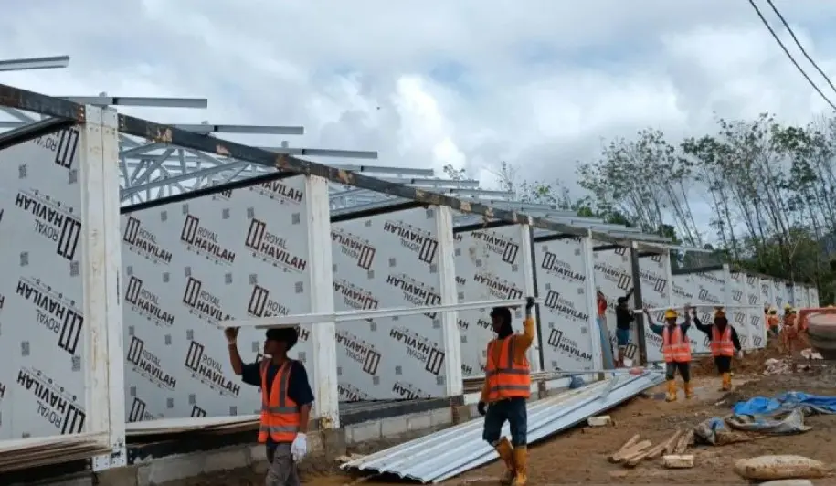 Pembangunan Huntara Batang Toru Dikebut Jelang Ramadhan, Delapan Blok Siap Ditempati