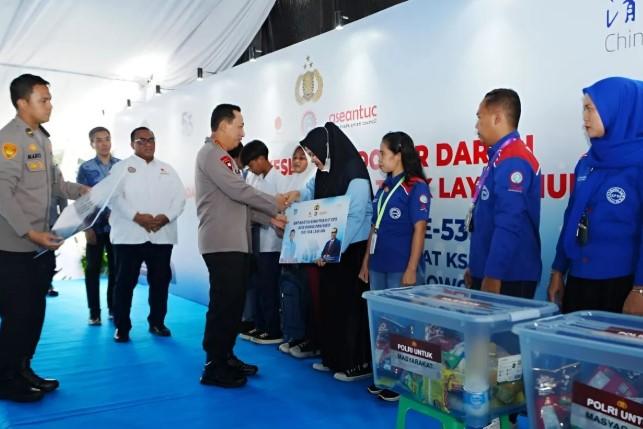 Kapolri Hadiri HUT Ke-53 KSPSI dan Tegaskan Komitmen Dukung Perjuangan Buruh