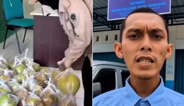 SPPG Dapur Gas Alam Badak Satu Klarifikasi Video Viral Pembagian Kelapa Muda di SDN 001 Muara Badak
