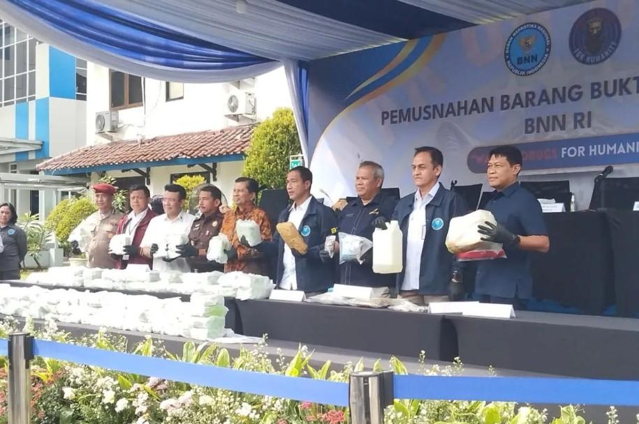 BNN RI Musnahkan Barang Bukti Narkoba dari Lima Kasus, Selamatkan 401.460 Orang dari Potensi Penyalahgunaan