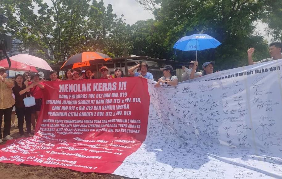Warga Citra 2 Kalideres Tolak Pembangunan Rumah Duka dan Krematorium, Proyek Sempat Dihentikan Sementara