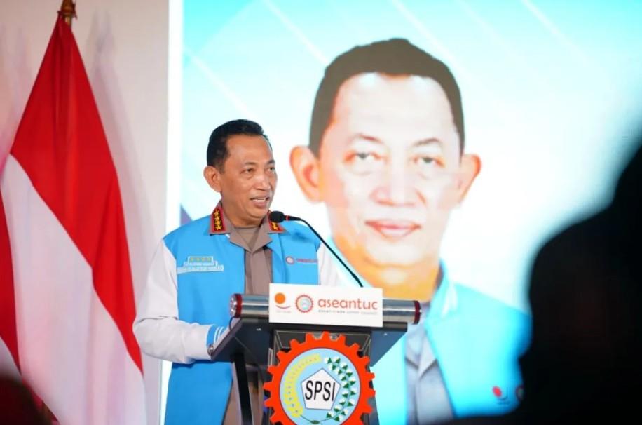 Kapolri Listyo Sigit Prabowo Tegaskan Sinergitas Polri dan Buruh untuk Hadapi Dampak Dinamika Global