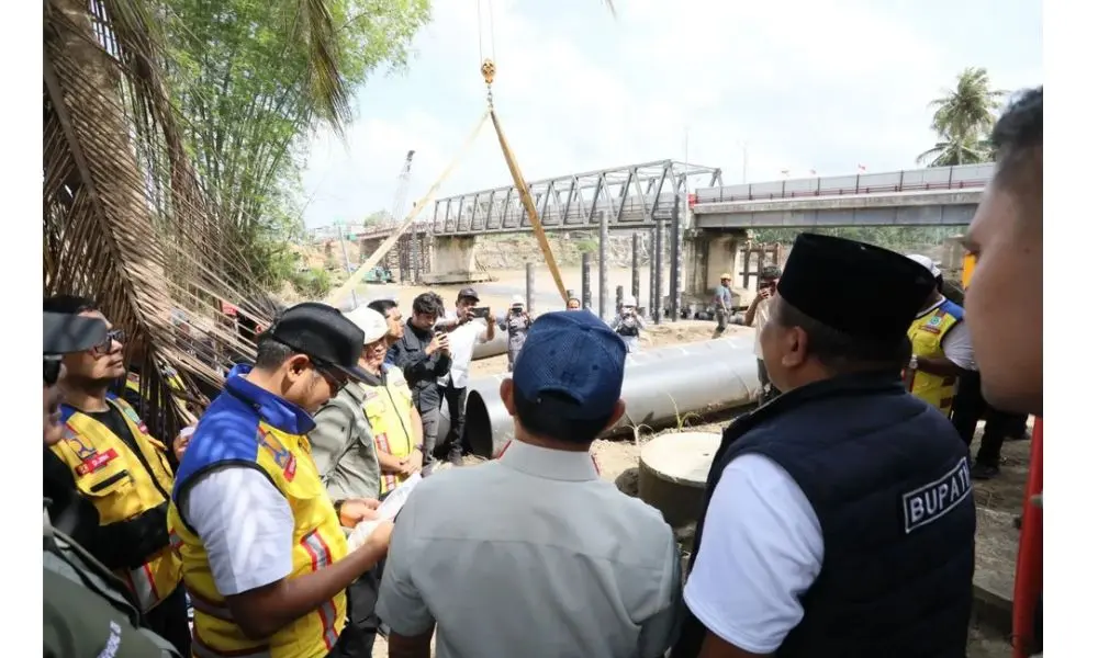 Jembatan Krueng Tingkeum Ditargetkan Rampung Juli 2026, Tito Sebut Progres Sudah 18 Persen