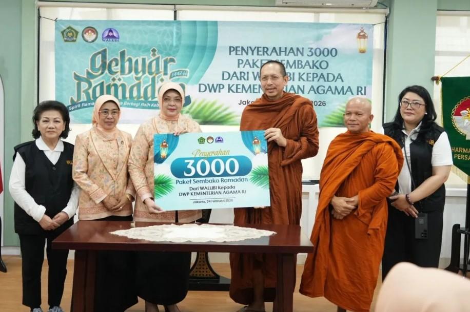 DWP Kementerian Agama Terima 4.000 Paket Sembako dari Walubi dan Baznas dalam Gebyar Ramadhan 1447 H
