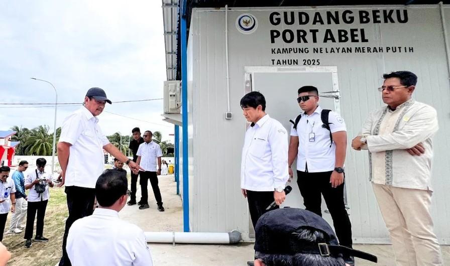 Menteri Sakti Wahyu Trenggono Geram Soroti Kualitas Infrastruktur Kampung Nelayan Merah Putih Ekas Buana di Lombok Timur