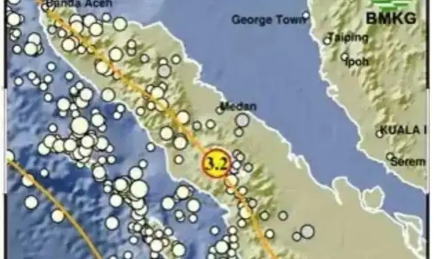 Gempa Magnitudo 3,2 Guncang Samosir Dini Hari, BMKG Sebut Data Masih Awal