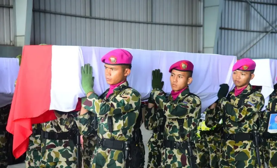 Panglima Korps Marinir Endi Supardi Pimpin Pelepasan Empat Jenazah Prajurit Korban Longsor Cisarua