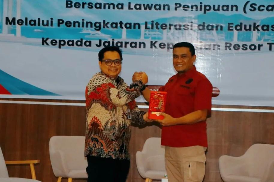 Polres Ternate dan OJK Maluku Utara Perkuat Sinergitas untuk Berantas Kejahatan Scam Melalui Literasi Keuangan