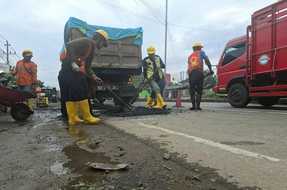 Perbaikan Jalan Nasional Dikebut, BPJN Lampung Tutup 5.721 Lubang Jelang Arus Mudik Lebaran 2026