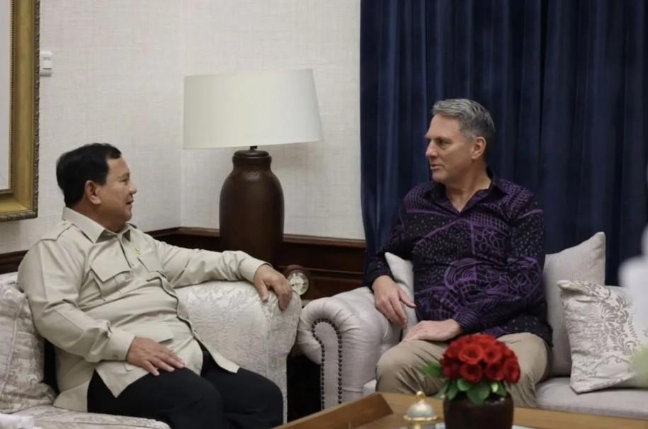 Prabowo Terima Wakil PM Australia Richard Marles di Kertanegara