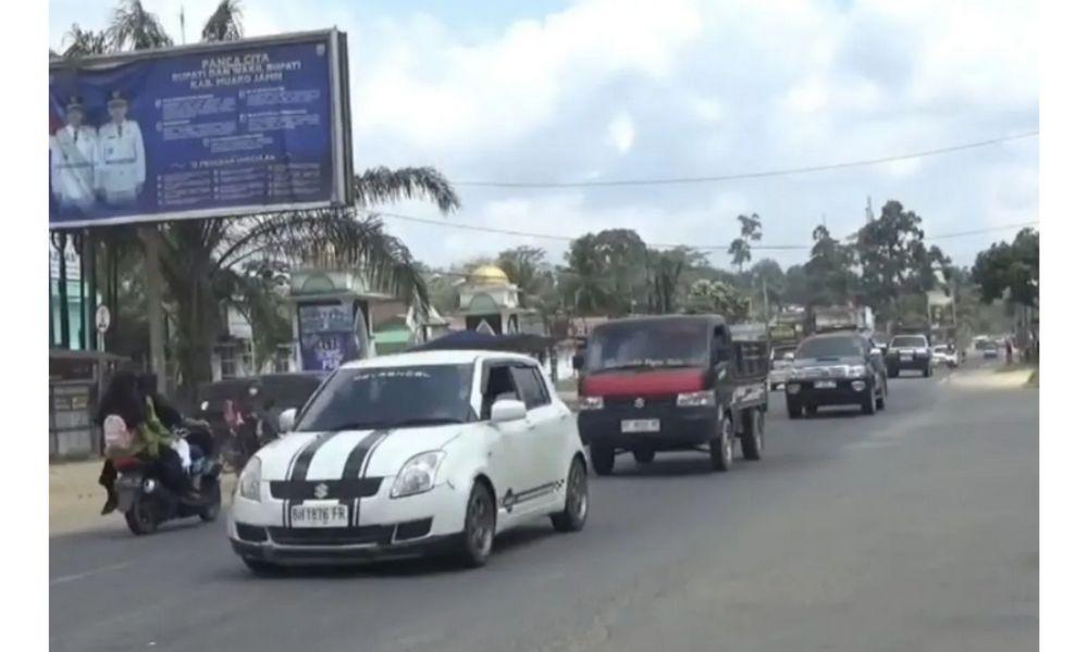 Arus Mudik di Jalan Lintas Timur Sumatra Jambi–Riau Ramai Lancar, Polisi Prediksi Puncak 16–17 Maret