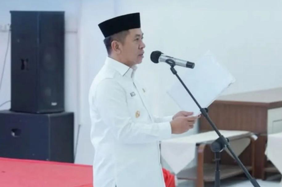 Bupati Karawang Melantik Sembilan Kepala Desa Hasil Pilkades Digital Serentak Gelombang III