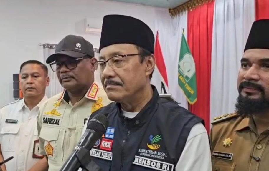 Mensos Pastikan Bantuan Rp100,9 Miliar untuk Penyintas Banjir di Aceh dan Sumatera Disalurkan Ketat Agar Tepat Sasaran