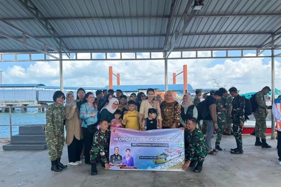 Kogabwilhan I Lepas Mudik Gratis Perdana Prajurit TNI dari Tanjungpinang ke Riau